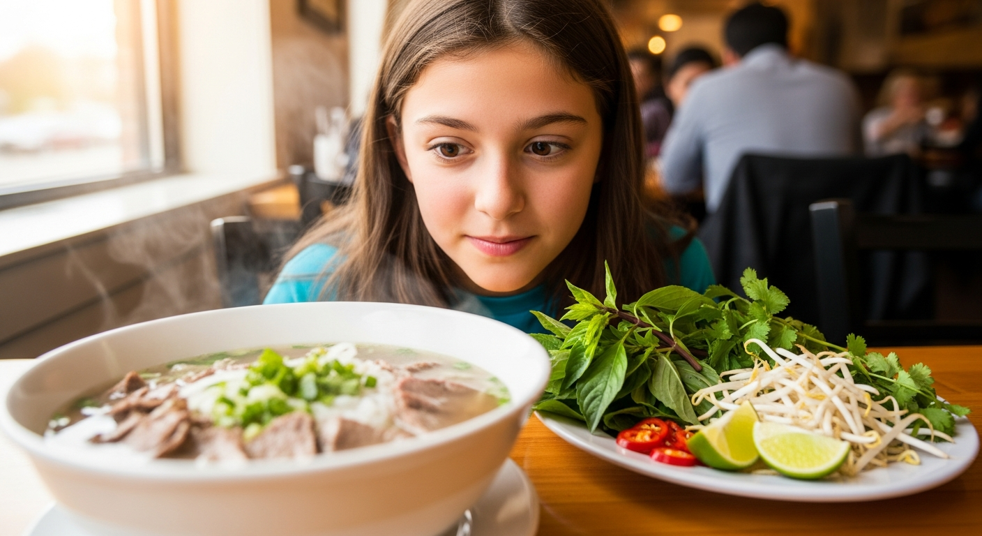 First-time pho diner in an Ottawa Vietnamese restaurant